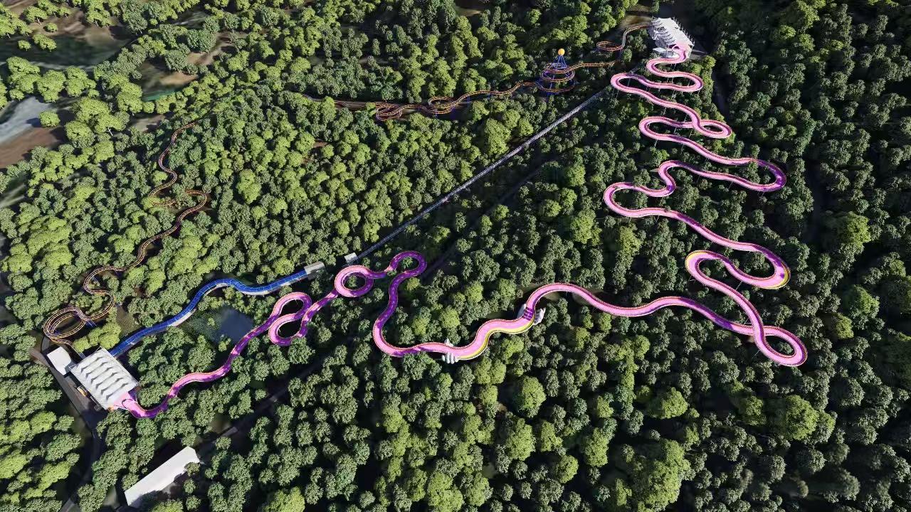 山地滑车施工厂家山娱游乐是专业从事山地滑车跑道建设的厂家(图1)